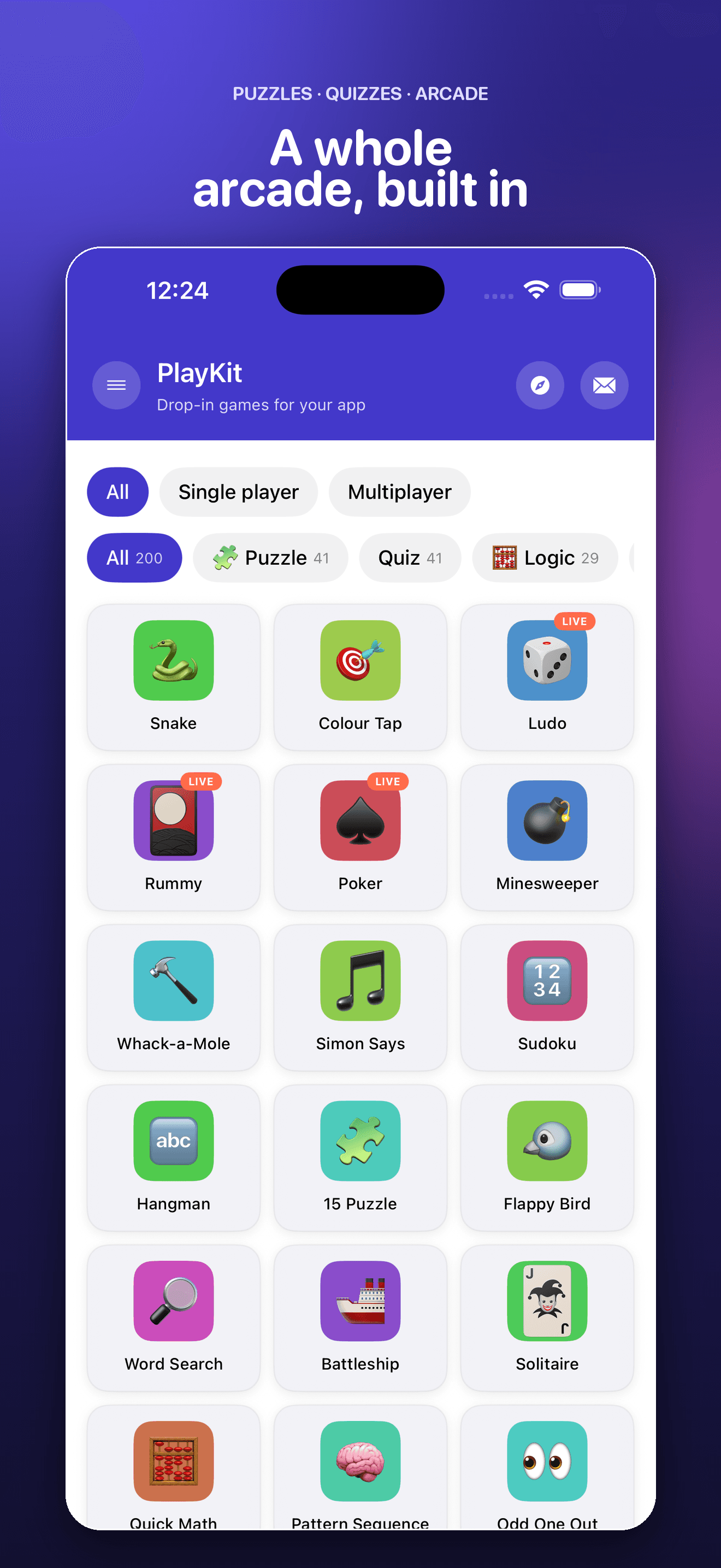 PlayKit: Embeddable Game Catalog screenshot