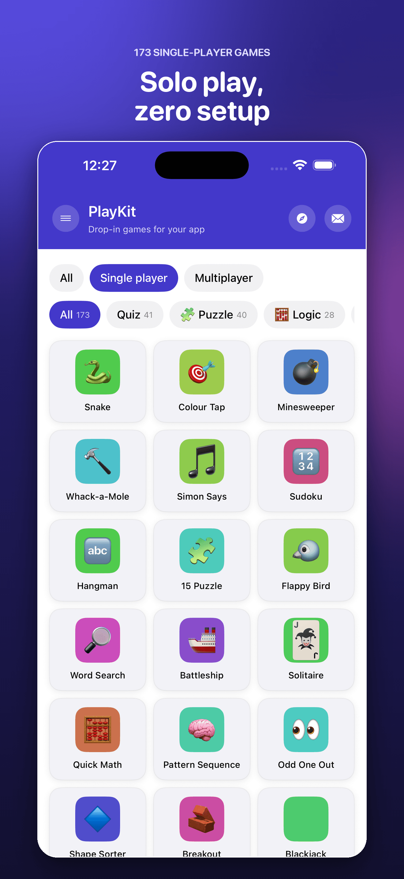 PlayKit: Embeddable Game Catalog screenshot
